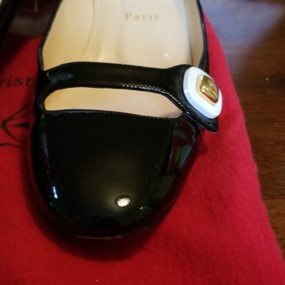 Louboutin Bibababy patent leather and clear heels - Picture 2 of 5